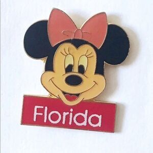 Minnie Mouse Florida Disney Pin